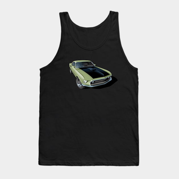 1969 ford mustang mach 1 Tank Top by candcretro